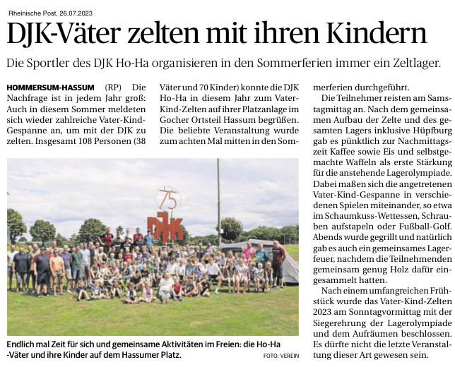 DJK-Väter zelten mit ihren Kindern (RP 26.07.2023)