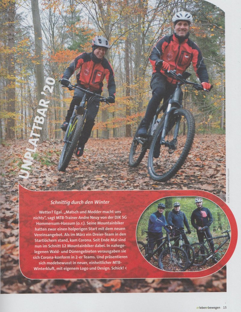 Mountainbiking beu der DJK