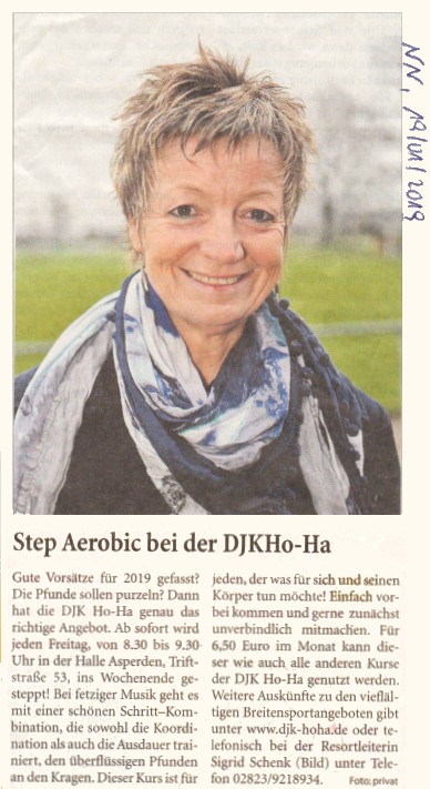 Step Aerobic bei der DJK Ho-Ha